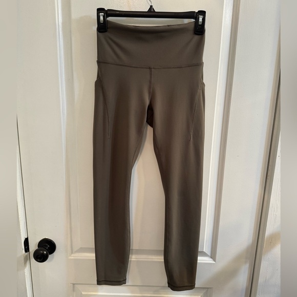 lululemon athletica Pants - Lululemon Wunder Train High-Rise Tight with Pockets 25" Carob Brown Green
